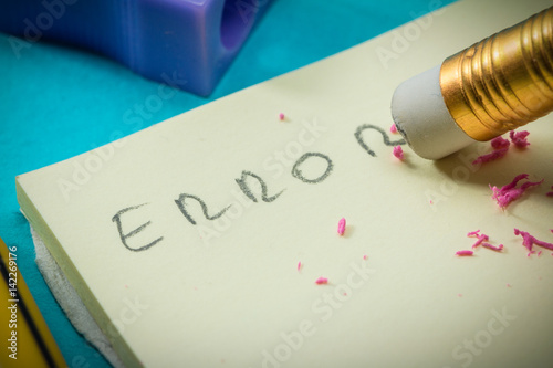 error on paper 