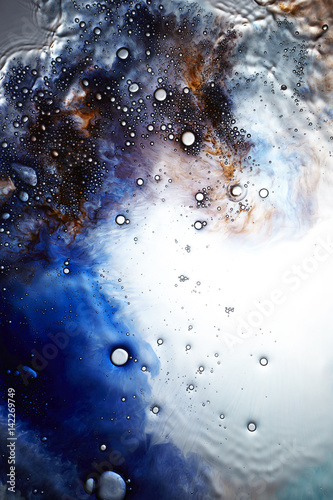 Abstract bubbles in water