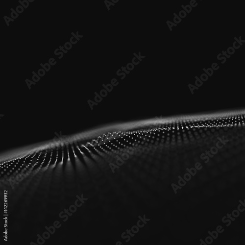 Futuristic technology and science abstract color background with dots. Digital wallpaper. Business presentation concept 