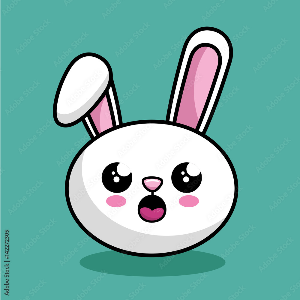 cute rabbit character kawaii style vector illustration design cute rabbit character kawaii style vector illustration design