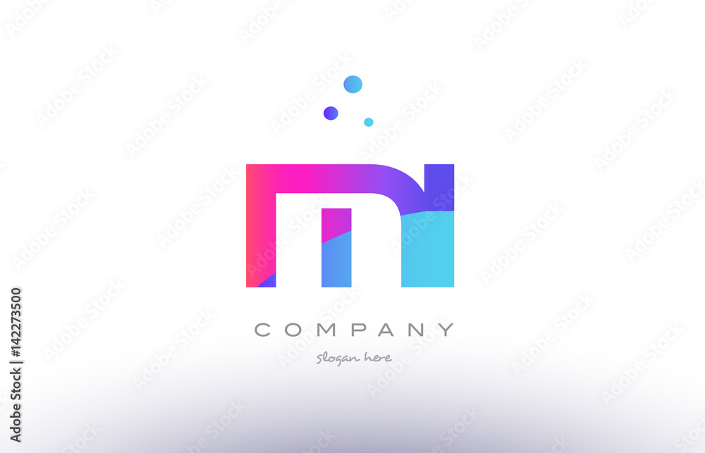 mi m i creative pink blue modern alphabet letter logo icon template mi m i creative pink blue modern alphabet letter logo icon template