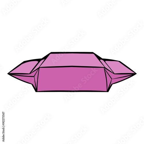 Lunch paper wrap icon icon cartoon