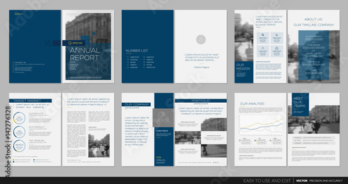 Design annual report,vector template brochures photo
