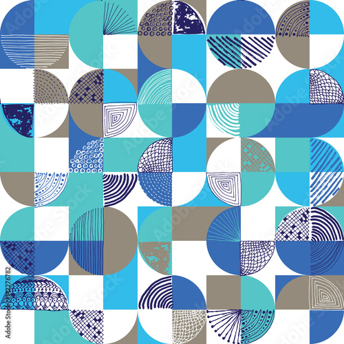 Creative geometric and hand...