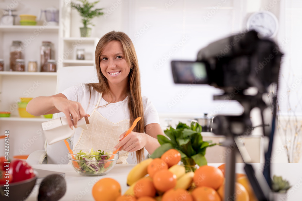 Attractive Blogger Girl Making Video For You Attractive Blogger Girl Making Video For You
