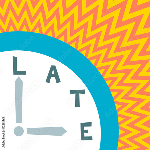 Late Clock Concept, EPS8 Vector