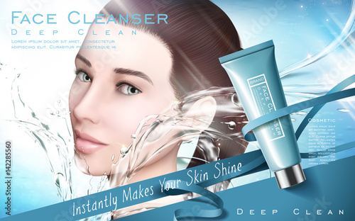 face cleanser ad