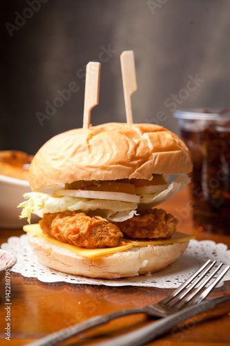 chicken burger