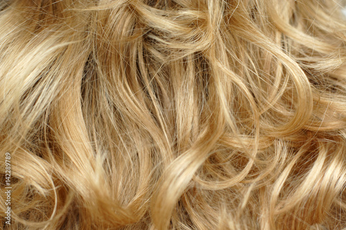 Blonde hair detail