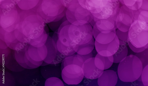 bokeh purple abstract background caused by spray water.