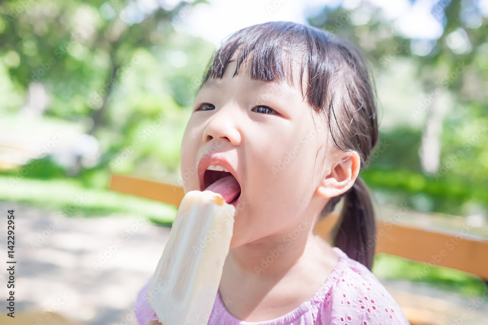 cute girl eat popsicle cute girl eat popsicle