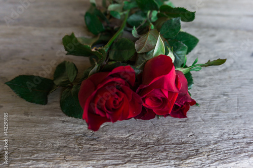Fototapeta Naklejka Na Ścianę i Meble -  Red roses, Valentine's day.