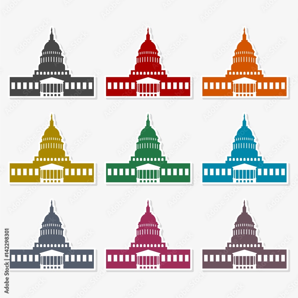 Capitol Building in Washington - Illustration