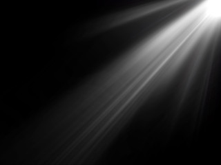 abstract beautiful rays of light on black background.