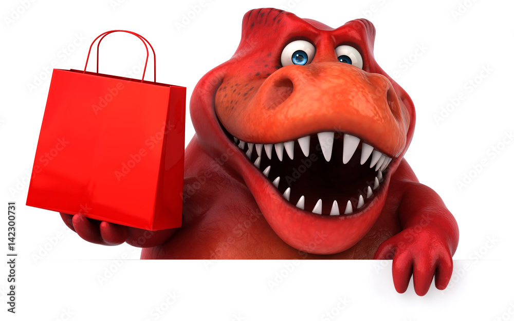 Obraz premium Fun dinosaur - 3D Illustration