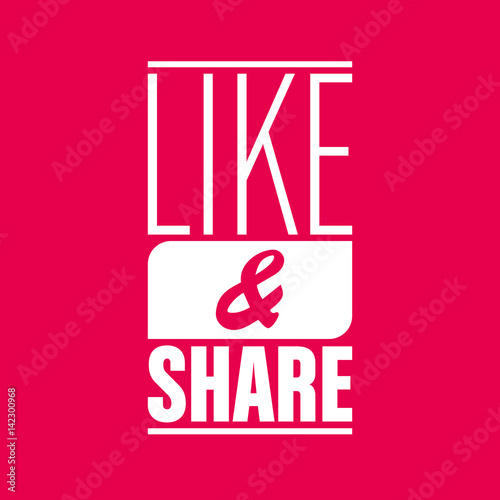like and share
