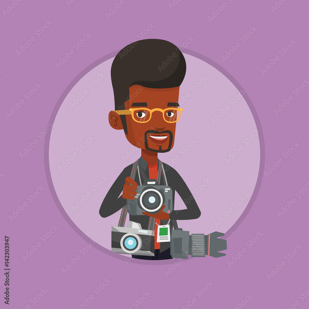 Paparazzi taking photo vector illustration. Paparazzi taking photo vector illustration.