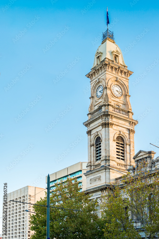 Adelaide GPO Post Shop with tower bell