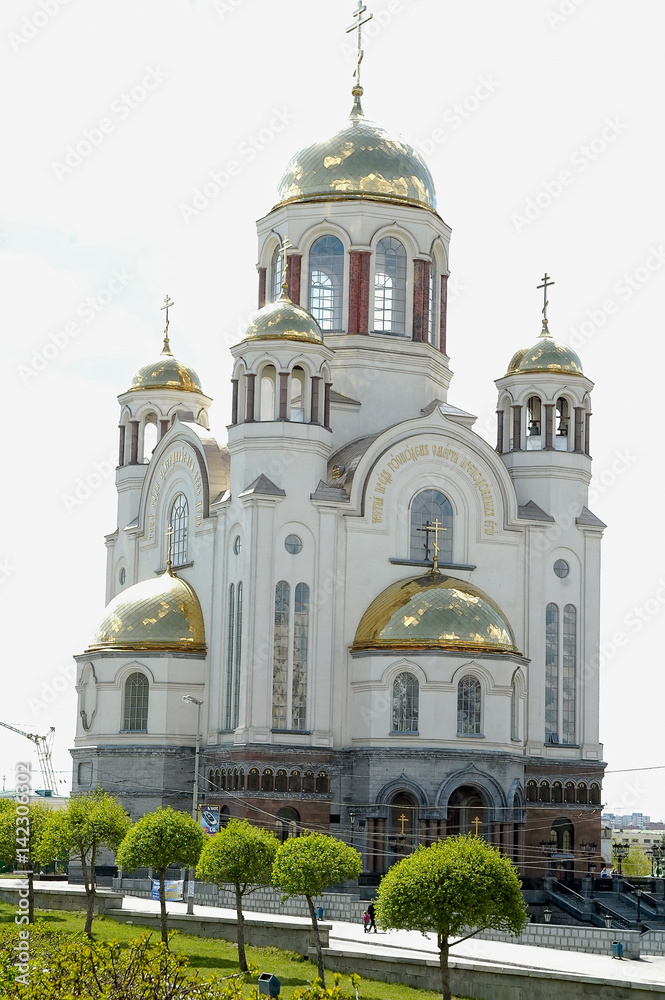Ekaterinburg, Russia - May 18, 2006: Church on Blood in Honour of All Saints Resplendent in the Russian Land Ekaterinburg, Russia - May 18, 2006: Church on Blood in Honour of All Saints Resplendent in the Russian Land