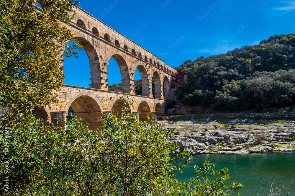 Fototapeta premium Pont du Gard, France.