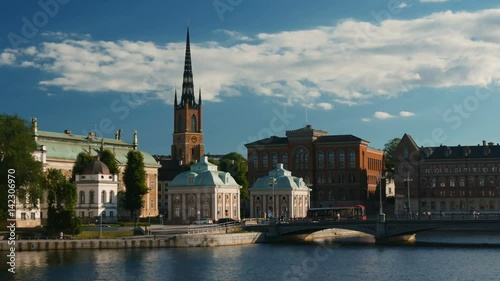 View of Gamla Stan from Stockholm City Hall ( Stadshuset ), Stockholm, Sweden
