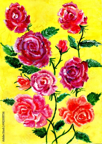 Colorful Flowers Art