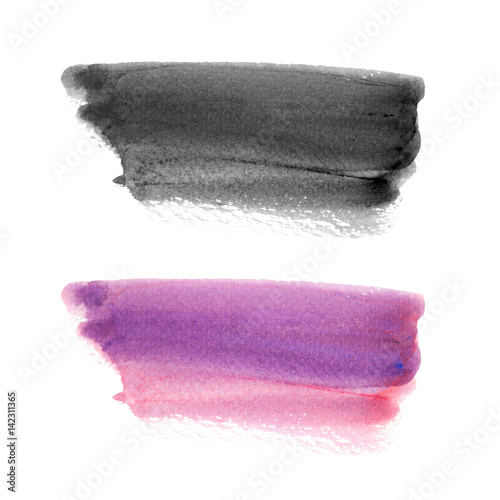 Abstract watercolor brush stroke background.
