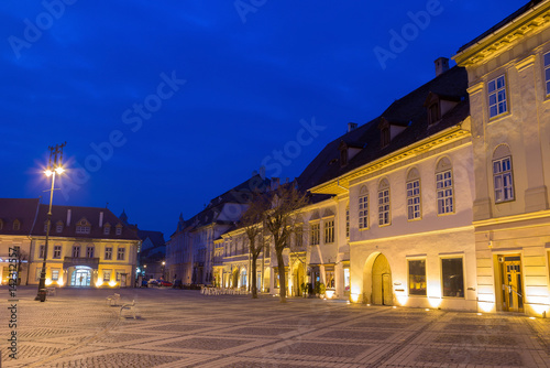 Sibiu / Hermannstadt - Romania, at blue hour