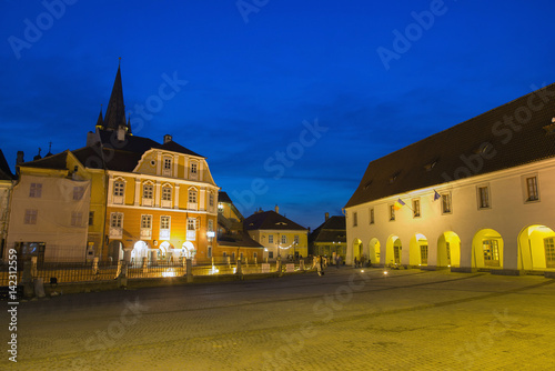 Sibiu / Hermannstadt - Romania, at blue hour