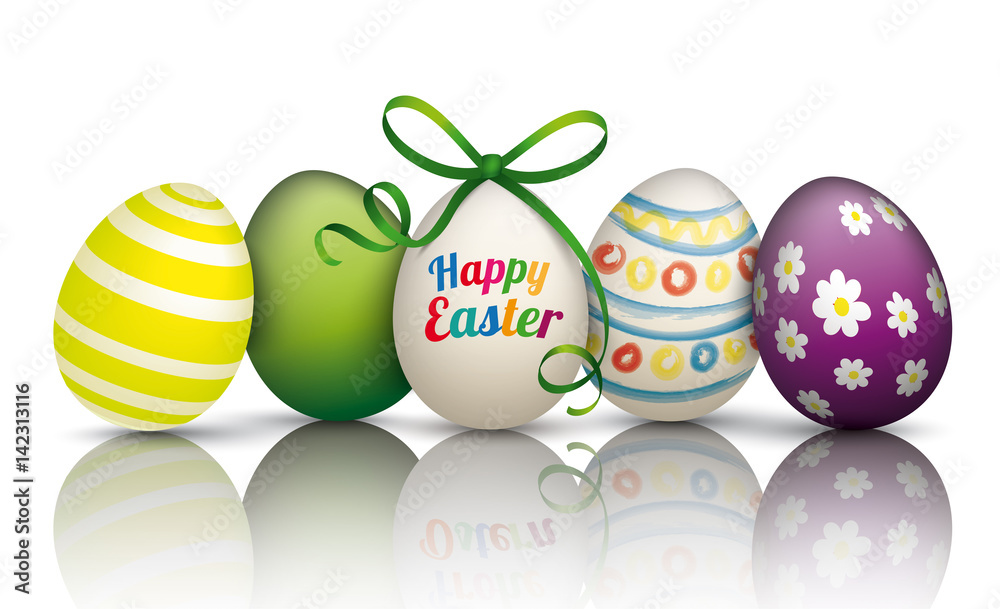 5 Easter Eggs Mirror