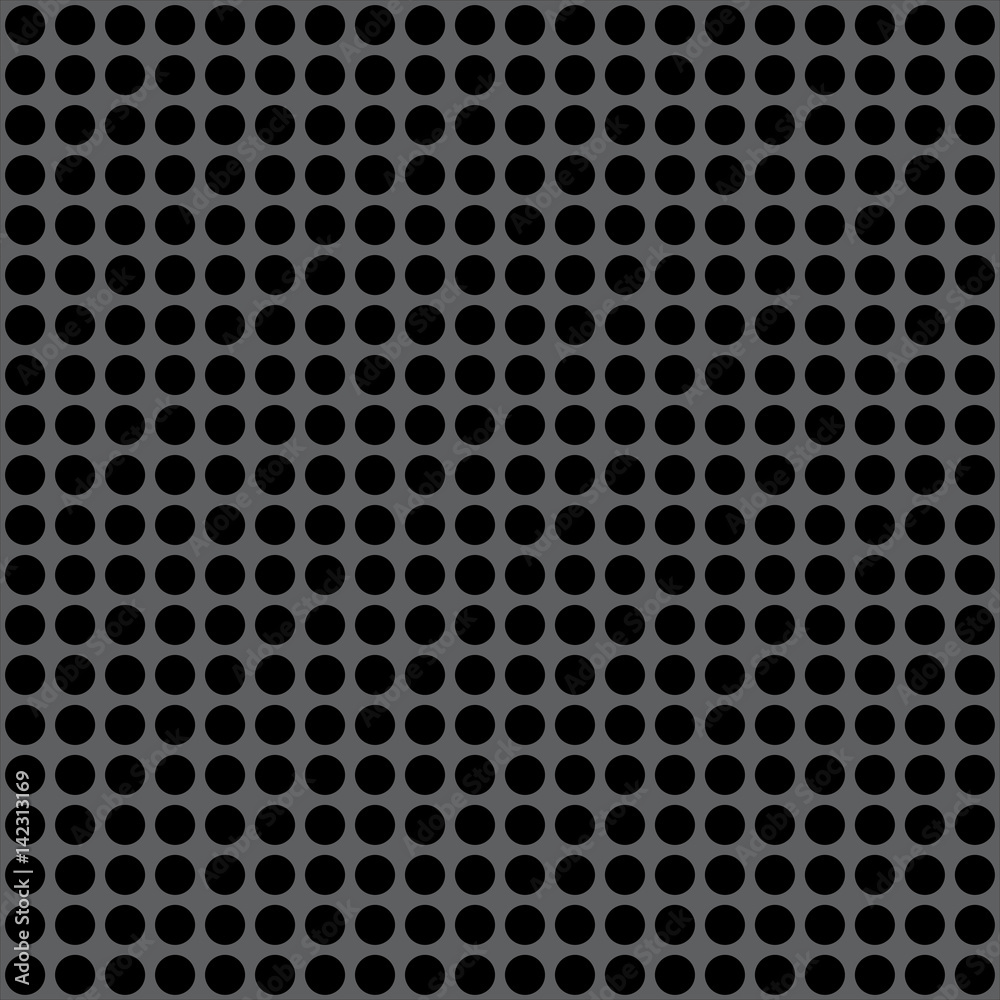 Black circles on a gray background Black circles on a gray background