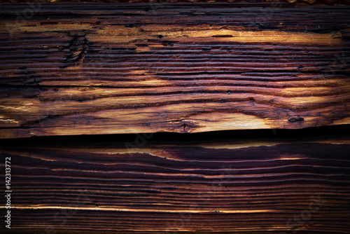 Obraz na płótnie Brown smoked wood texture. Abstract background w salonie