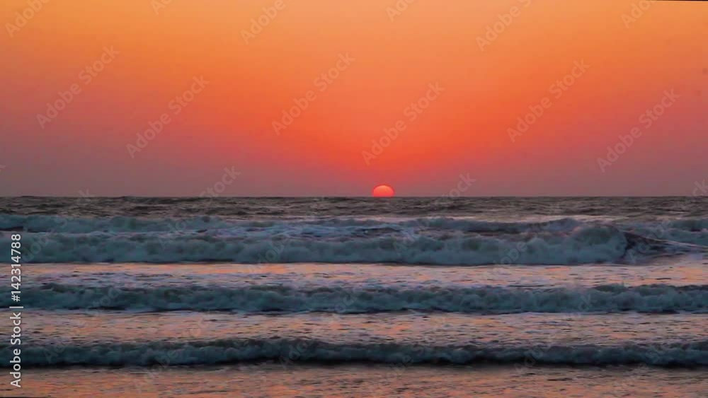 Beautiful sunset at the beach, amazing colors, Goa. Beautiful sunset at the beach, amazing colors, Goa.