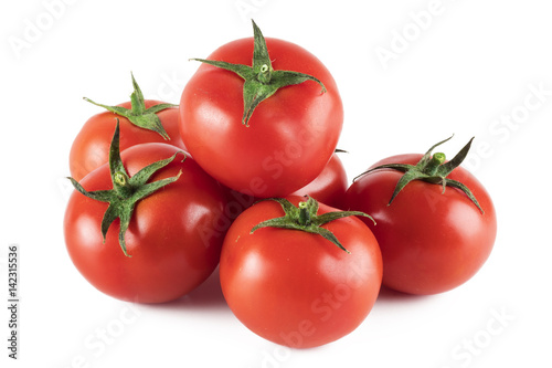 Tomatoes isolated on white backgroumd