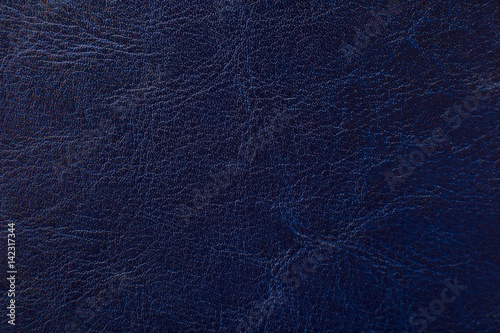 Blue leather texture as background