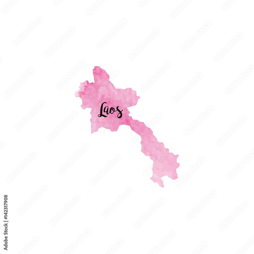 Obraz premium Abstract Laos map