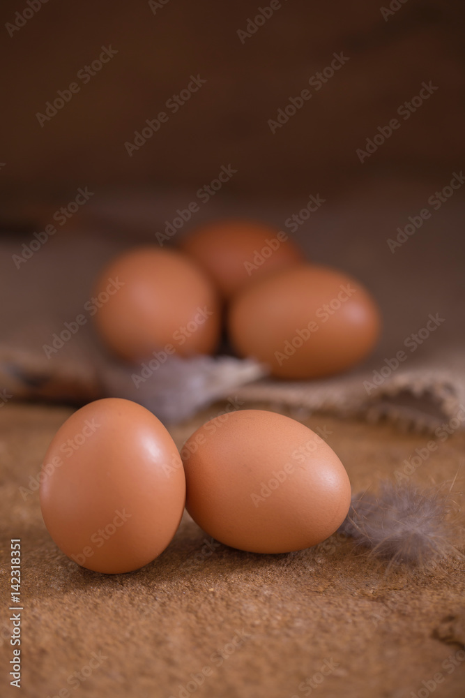 Eggs from farm to the market for raw material to cooking by chef in restaurant. Eggs from farm to the market for raw material to cooking by chef in restaurant.