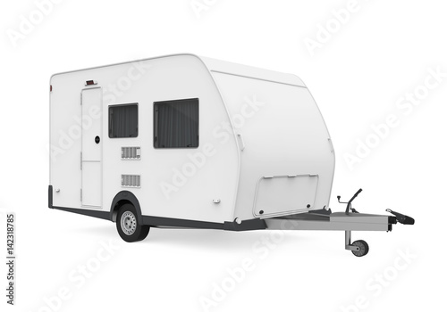 Travel Trailer Isolated