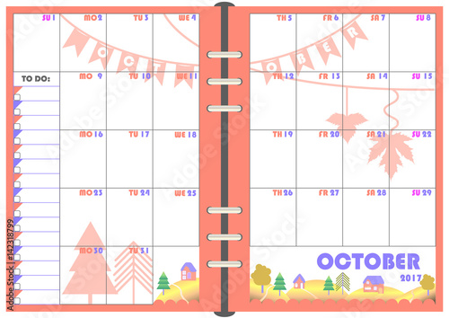 Daily Planner October 2017