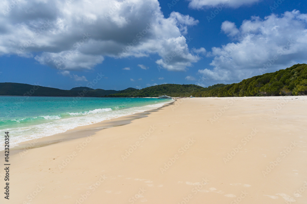 Tropical island beach. Summer background