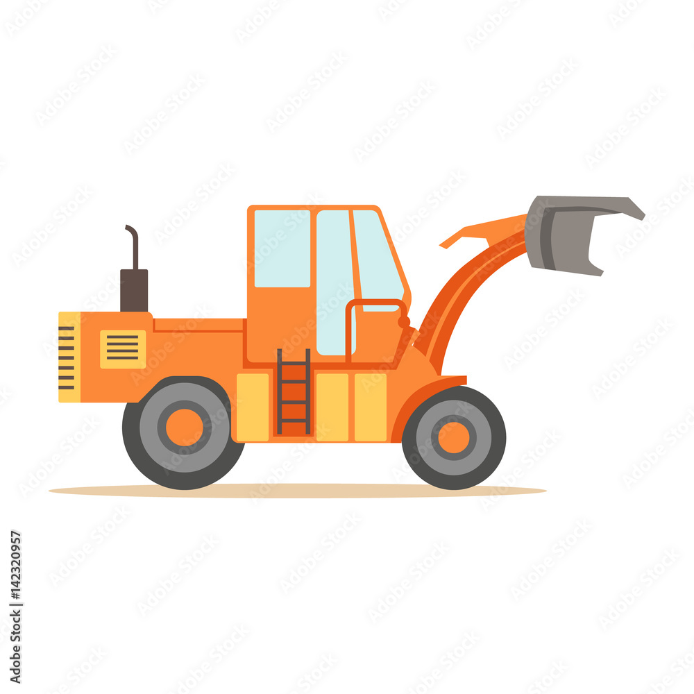 Road Digger Truck Machine , Part Of Roadworks And Construction Site Series Of Vector Illustrations Road Digger Truck Machine , Part Of Roadworks And Construction Site Series Of Vector Illustrations