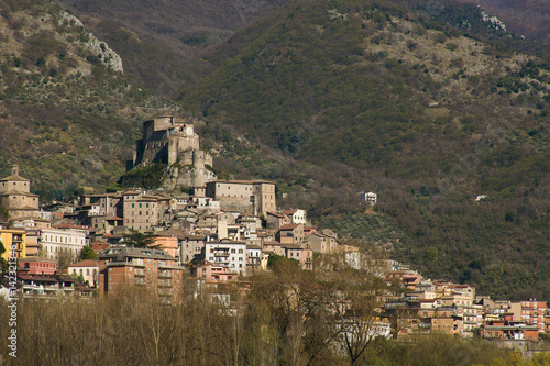 Veduta panoramica del borgo di Subiaco in Lazio photo