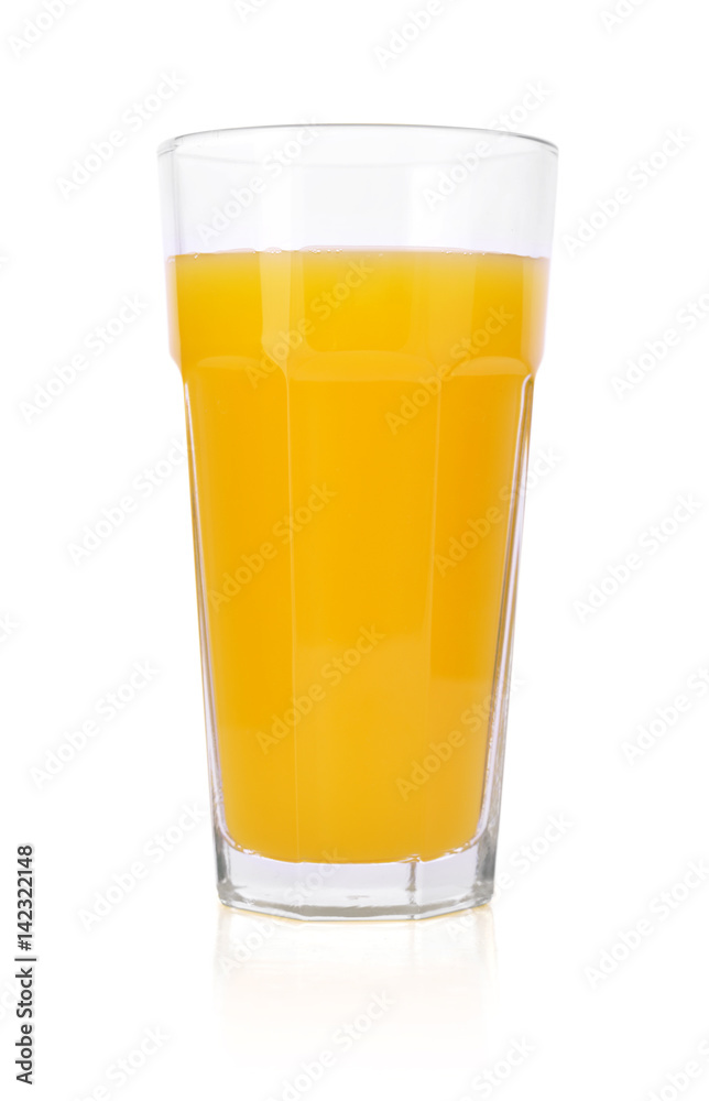 Glass of fresh orange juice