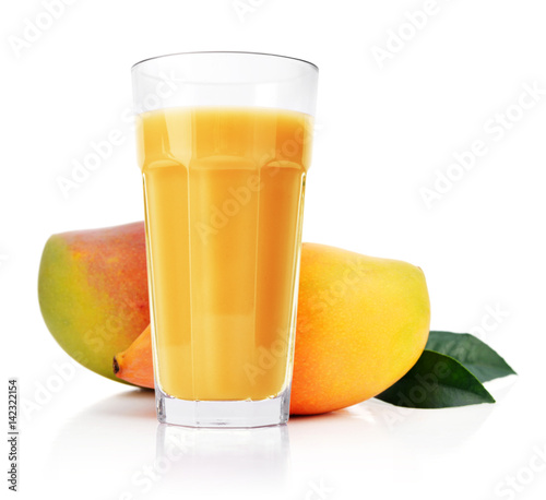 Mango juice in glass