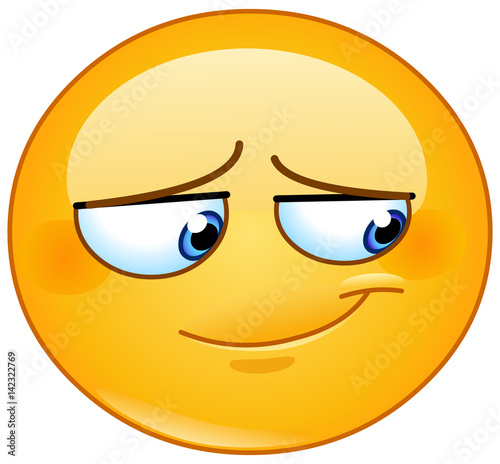 Embarrassed smile emoticon