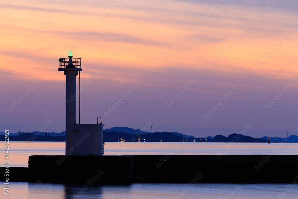 牛窓の夕日 -日本のエーゲ海- 日本の夕日百選