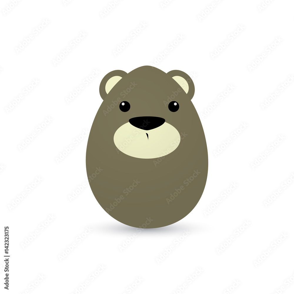 Fototapeta premium Easter bear Egg