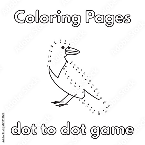 Cartoon Crow Coloring Book