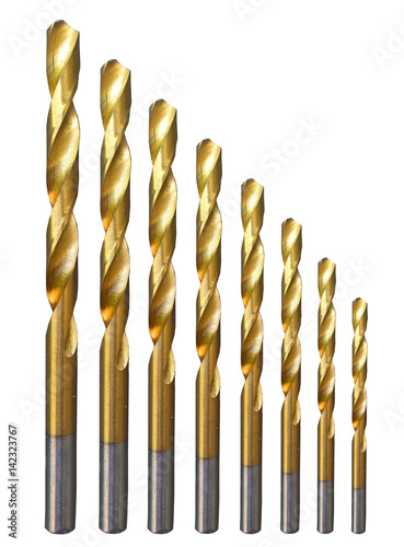 Drill Bits for Metal Set Isolated