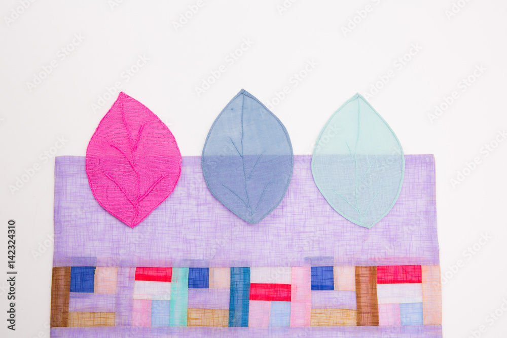 Korean traditional gift box on Silk background Korean traditional gift box on Silk background